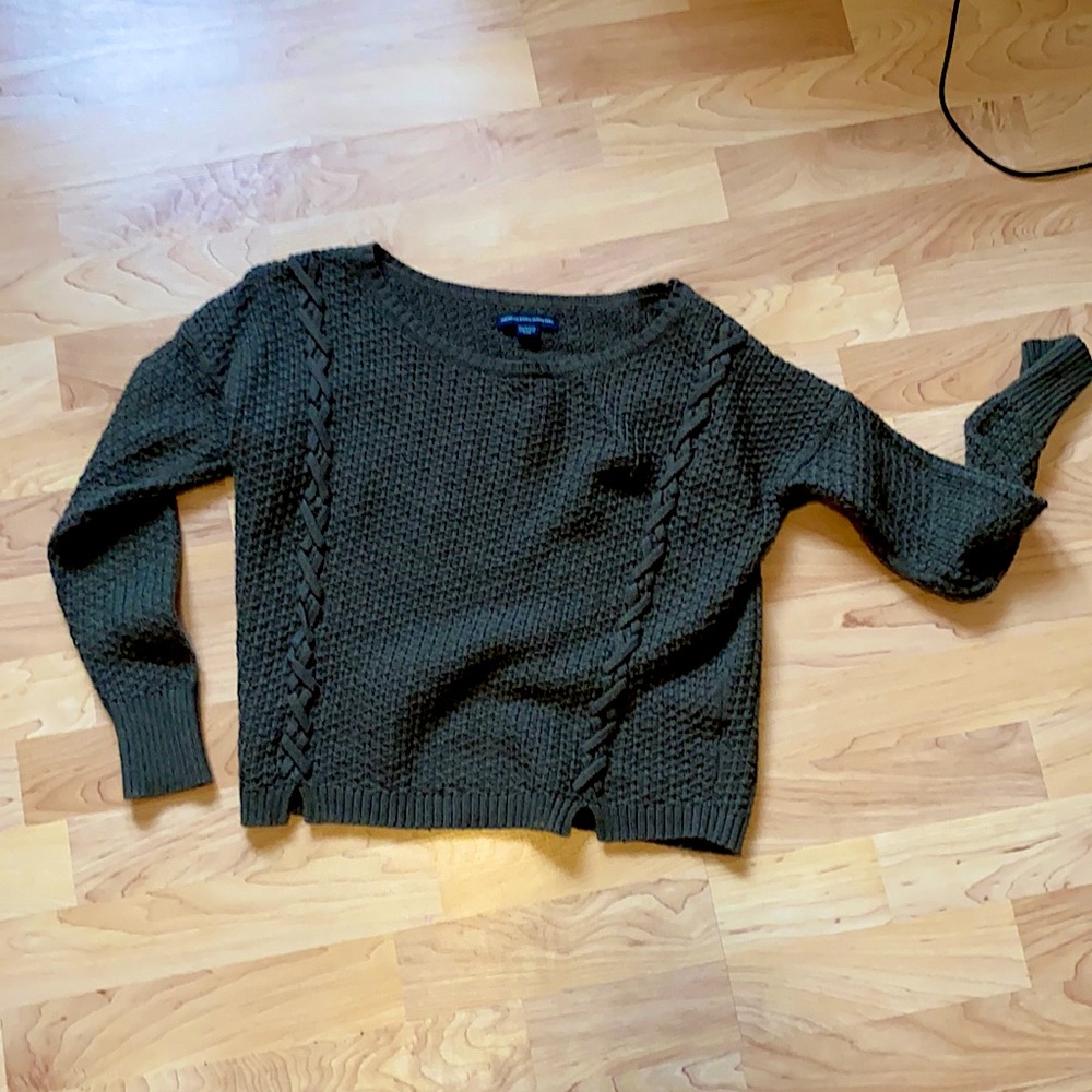 XS American eagle outfitters braided sweater.